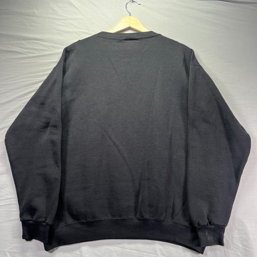 Vintage Planet Hollywood Crewneck Sweatshirt Mens Large Black Fleece Chicago 90s - Picture 4 of 8